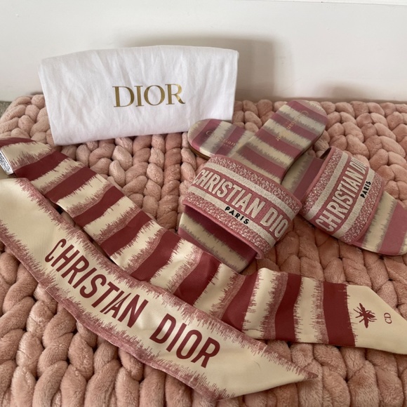 Dior Sandals and Scarf - Picture 3 of 3
